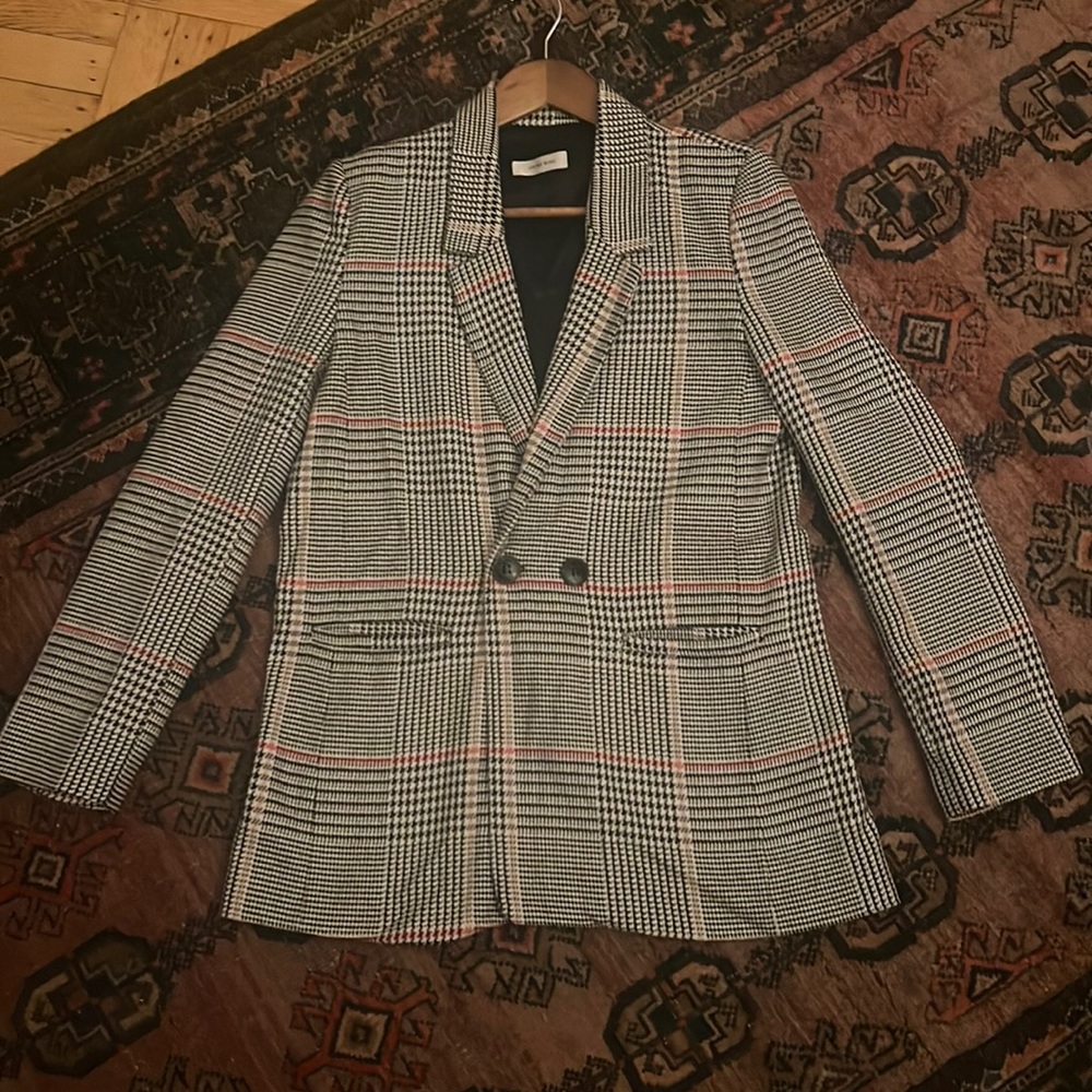 Anine Bing Plaid Blazer